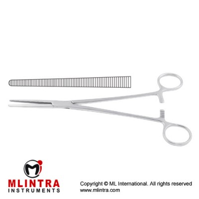 Roberts Haemostatic Forceps Straight Stainless Steel, 22.5 cm - 8 3/4"